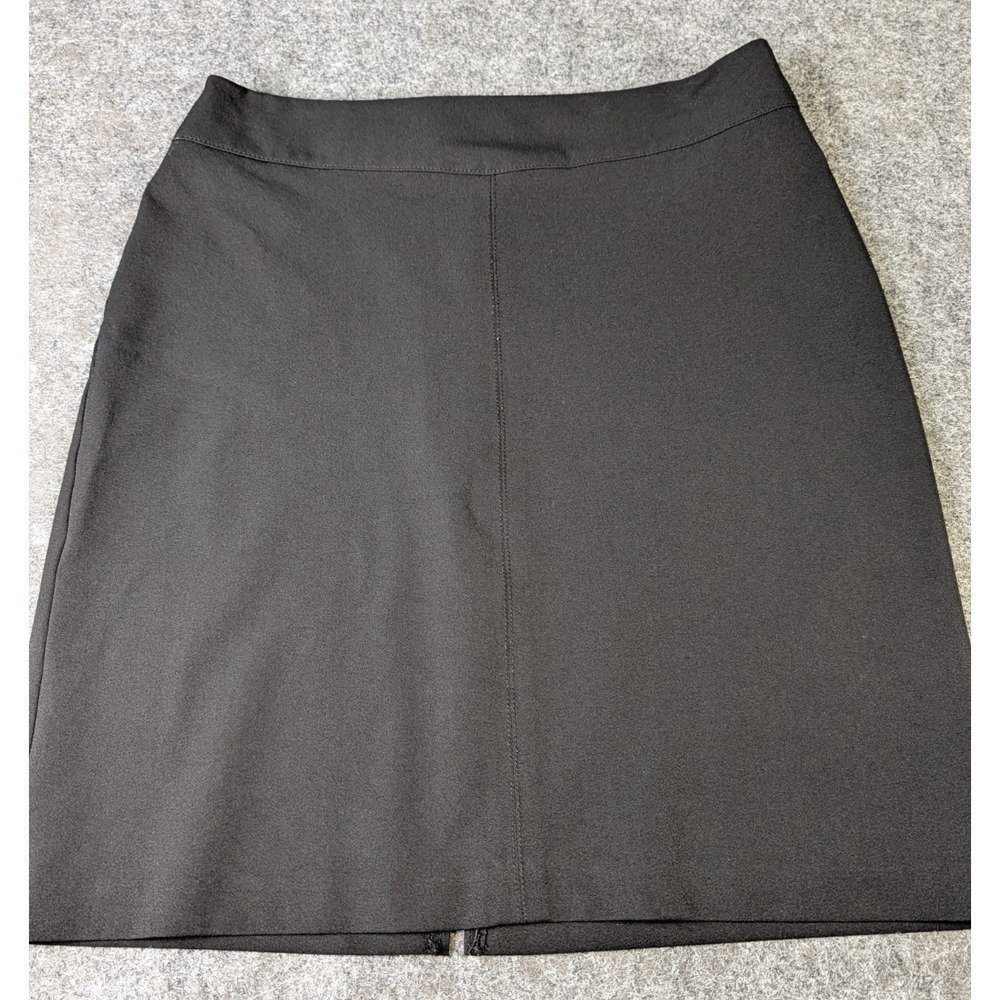 Petites by Wildlife Sportswear Skirt Size 10 P Black A-line Back Slit